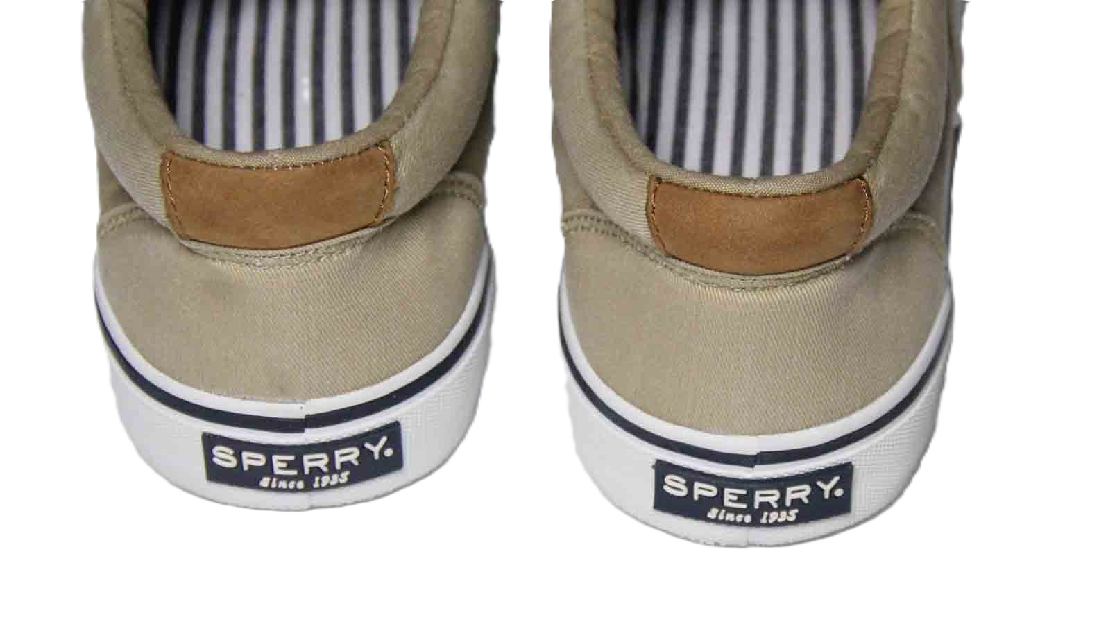Sperry Canvas Topsider Sneakers Tan Men's Size 9.5M