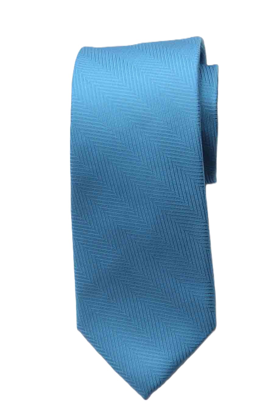 Michael Kors Silk Tie Blue Tonal Chevron Necktie Men's