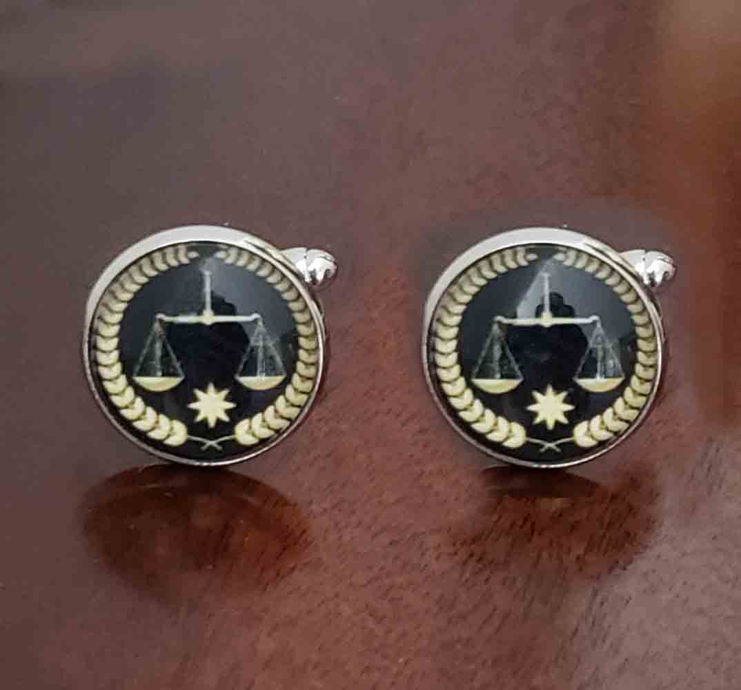Gascoigne Lawyer Attorney Justice Scales Cufflinks Silver Gold Black Men's Gascoigne Lawyer Attorney Justice Scales Cufflinks Silver Gold Black Men's