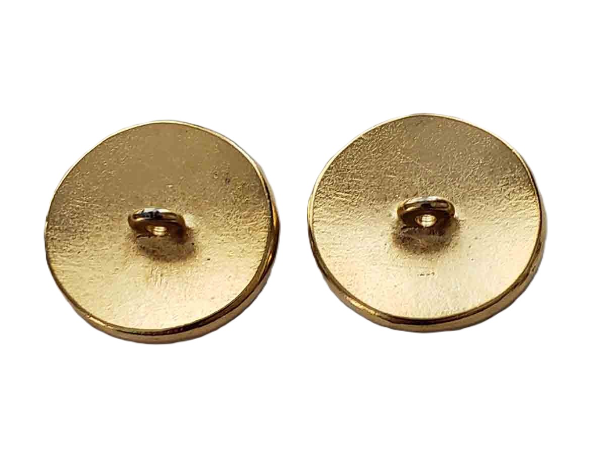 Two New Fish Pattern Brass and Enamel Blazer Buttons Red Green Gold Men's