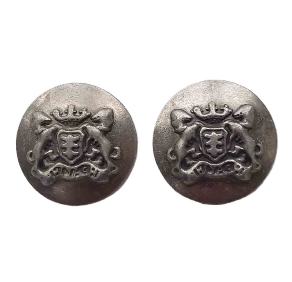 Two Vintage Forecaster Dome Blazer Coat Sport Coat Buttons Gray Crown Lions Shield C9B Men's