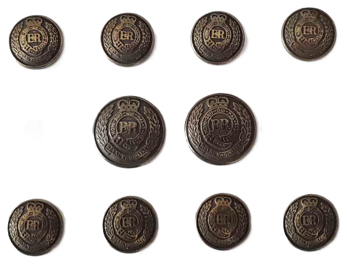 Vintage Jos A Bank Blazer Buttons Set Antique Gold Royal Engineers B9R Men's