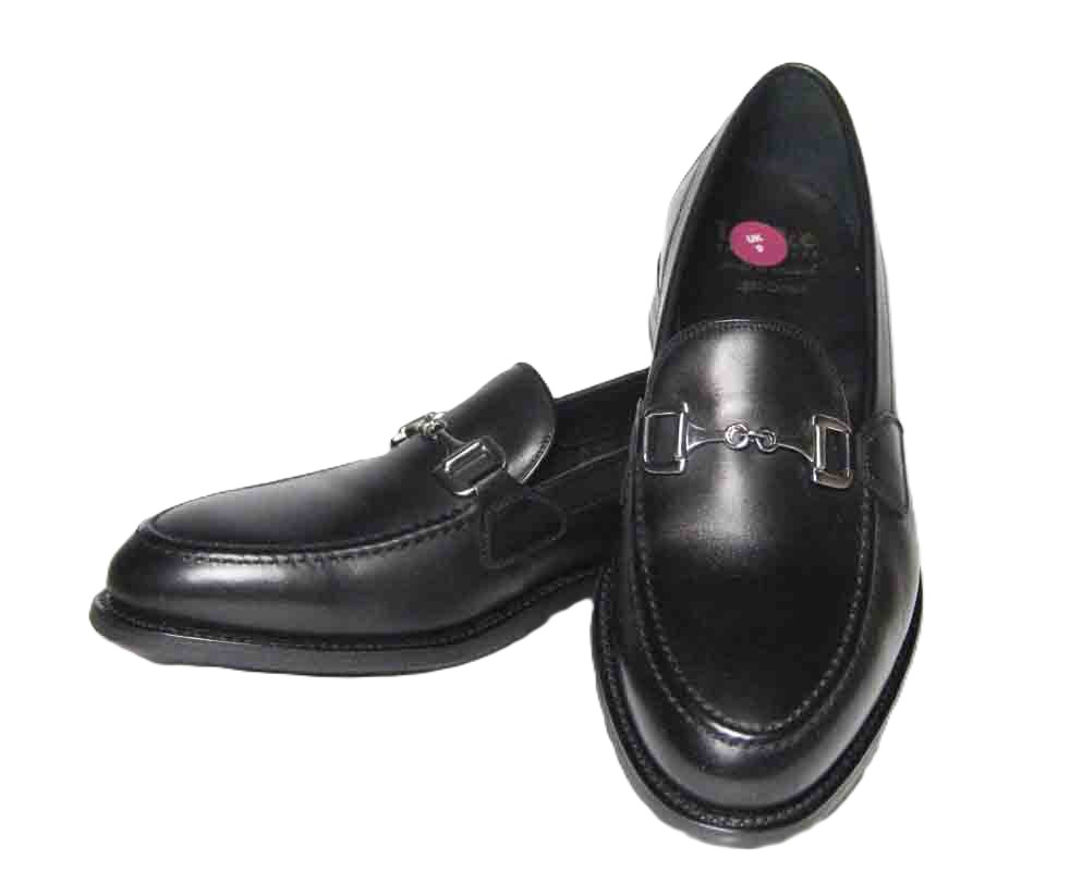 Loake Black Leather Kensingston Horsebit Loafers Dress Shoes Men's USA Size 10