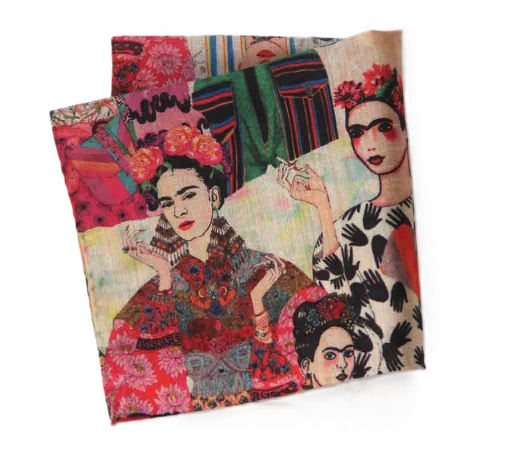 Gascoigne Hand Stitched Sewn Mango Silk Pocket Square Multicolor Men's
