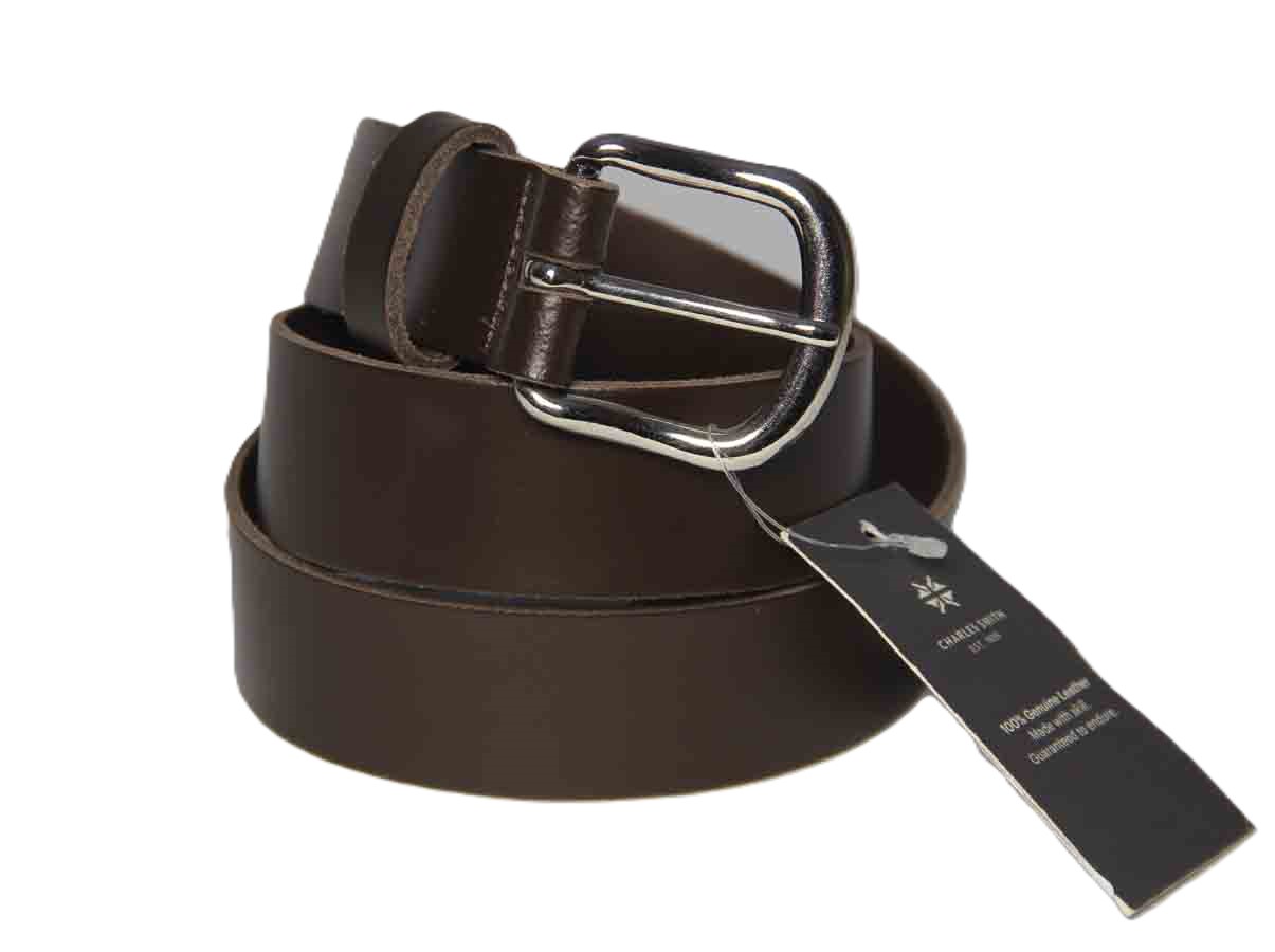 Charles Smith England Leather Belt Brown MADE IN ENGLAND Men's Size 42