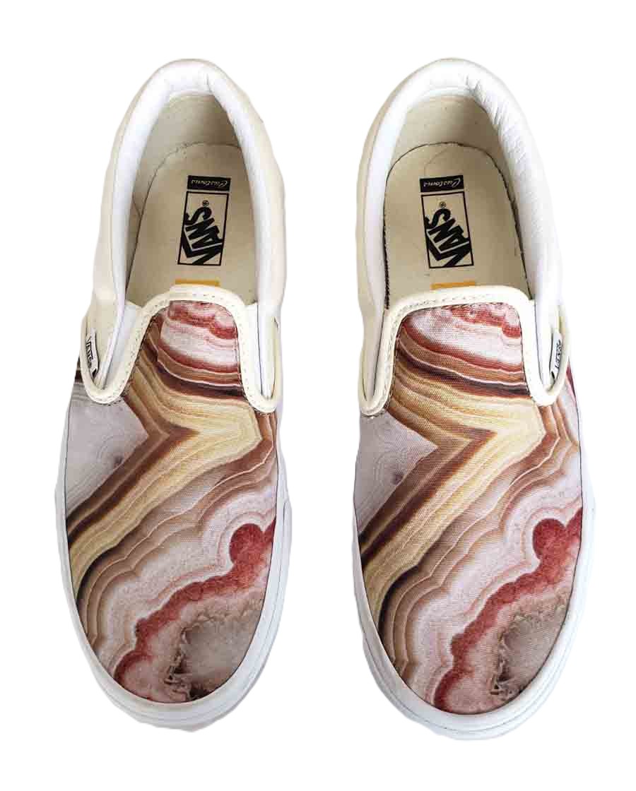 Vans National Geographic Canvas Sneakers Shoes Slip On Men's Size 7.5 M