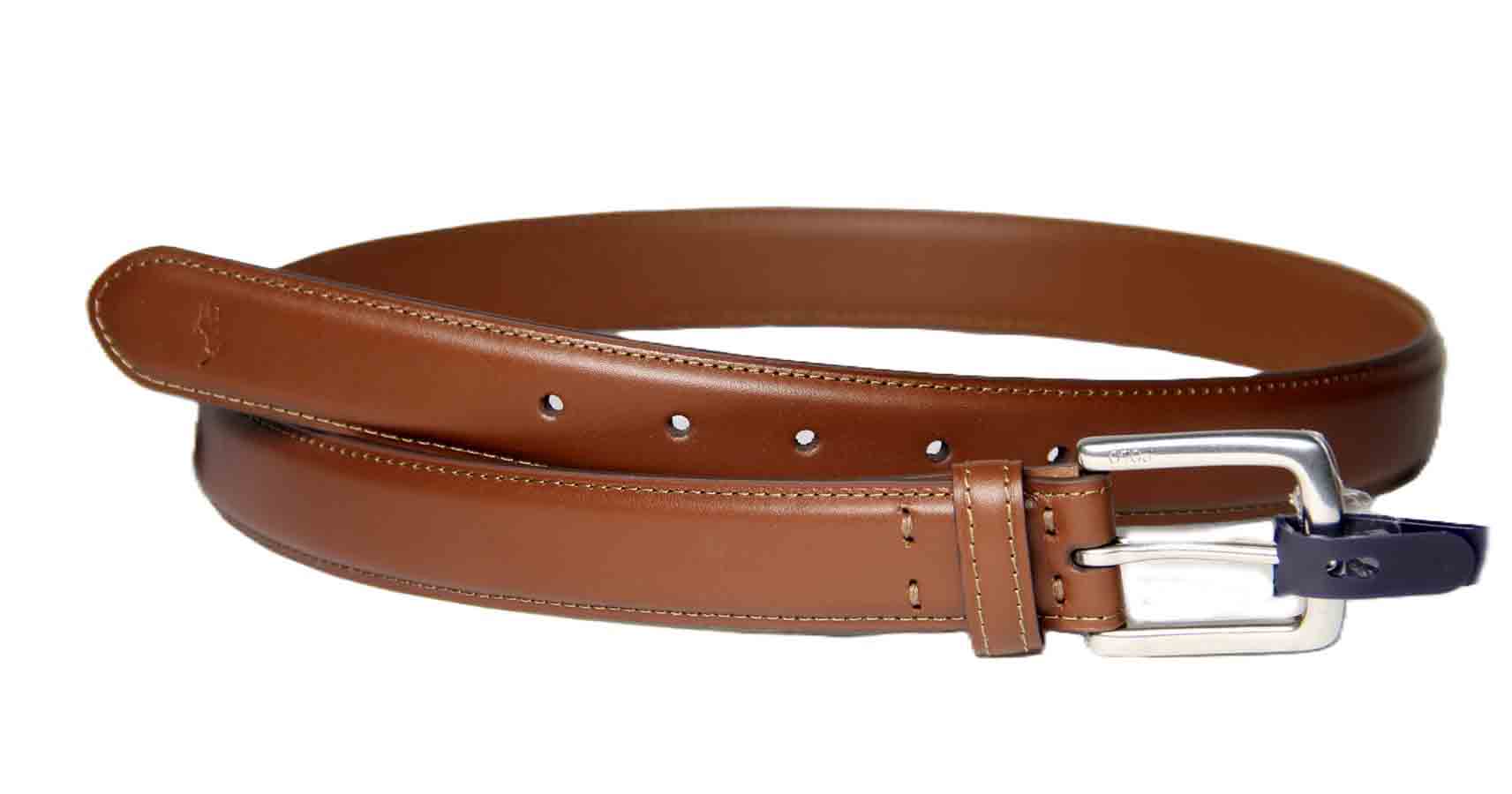 Polo by Ralph Lauren Brown Leather Dress Belt Men's Size 32