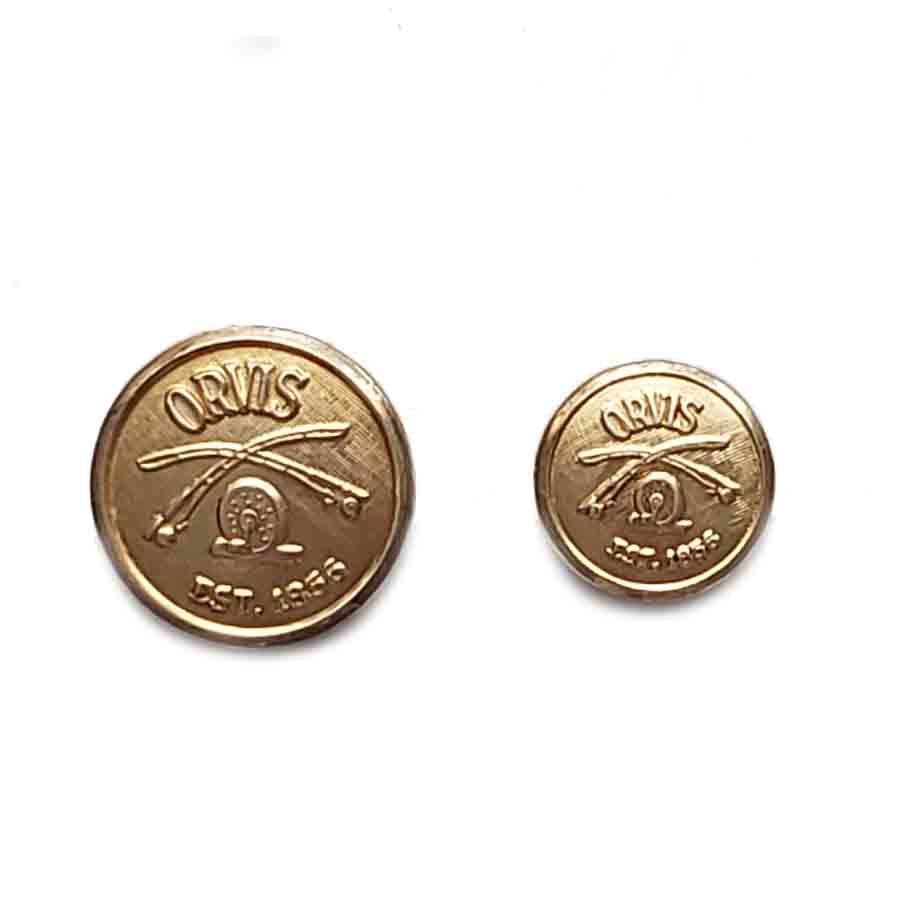 Vintage Orvis by Waterbury Replacement Blazer Buttons Gold Brass Logo G8V Men's 