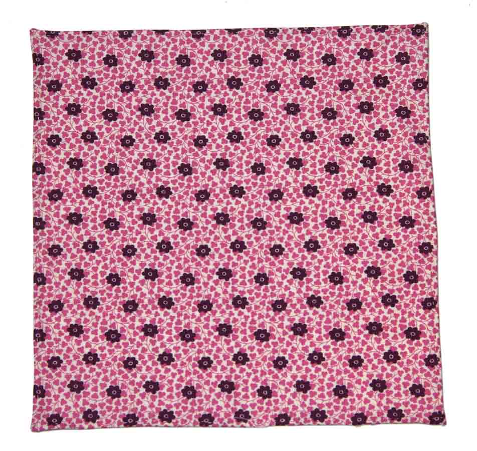 Hand Stitched Pocket Square Chelsea Flower Shop Midnight Garden Fabric Floral Pink White Purple Men's
