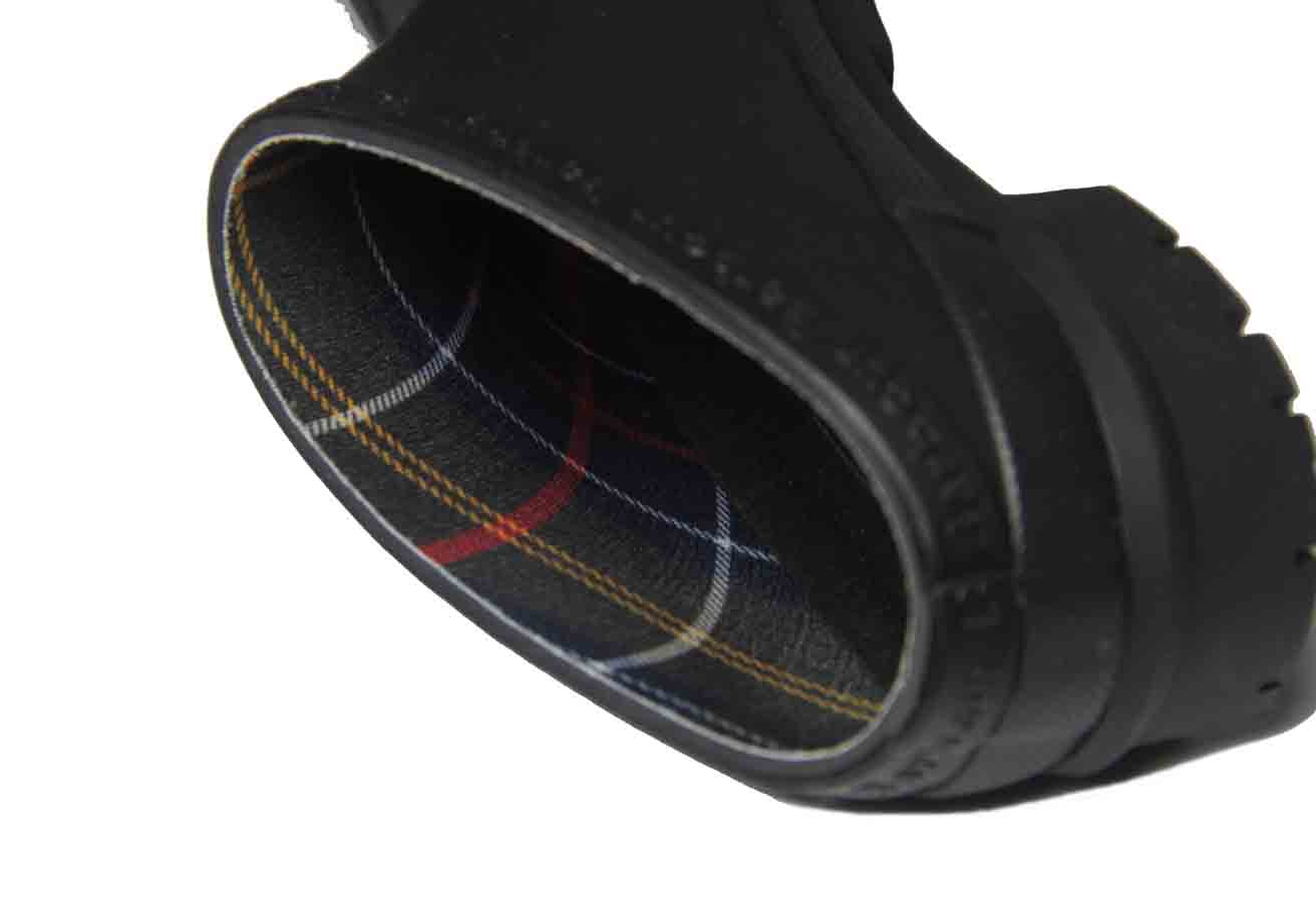 Barbour Quinn Clogs Welly Clog Black Rubber Men's USA Size 8 or UK Size 7