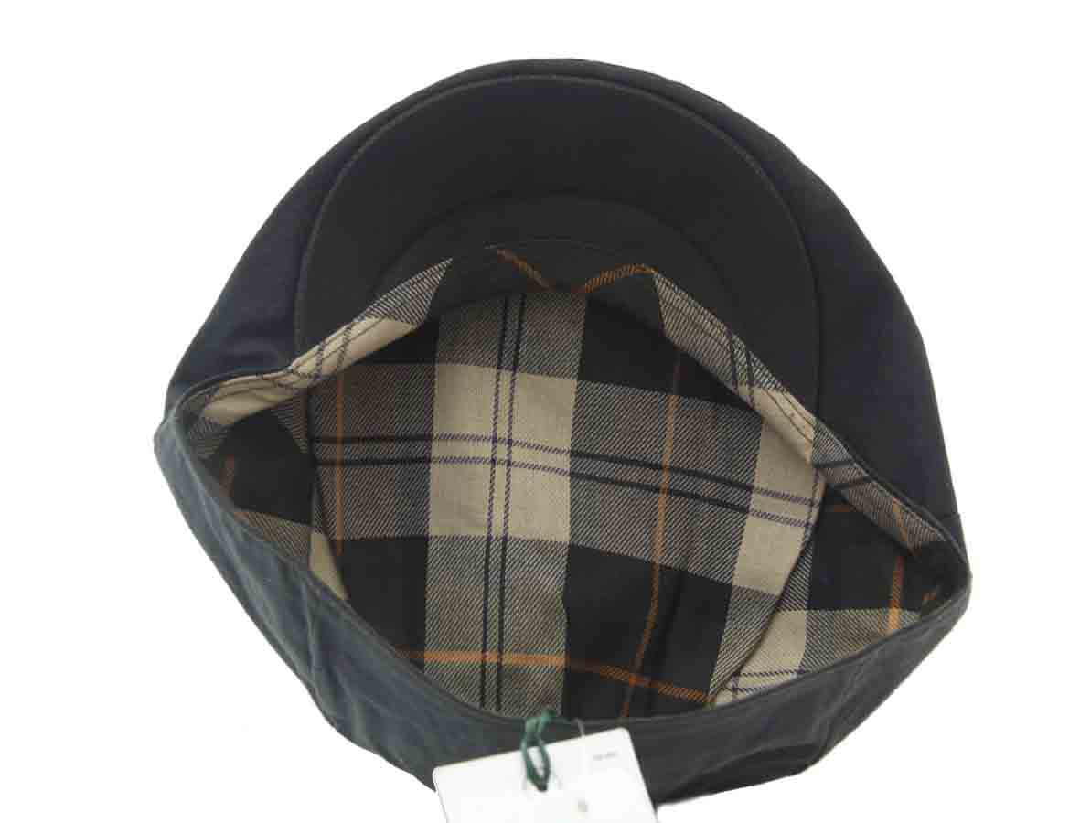 Barbour Icons Balmoral Wax Flat Cap Newsboy Navy Blue Men's Size Medium