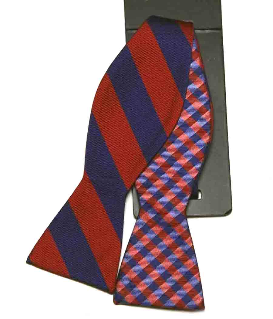 Countess Mara Bow Tie Repp Stripe Red Men's