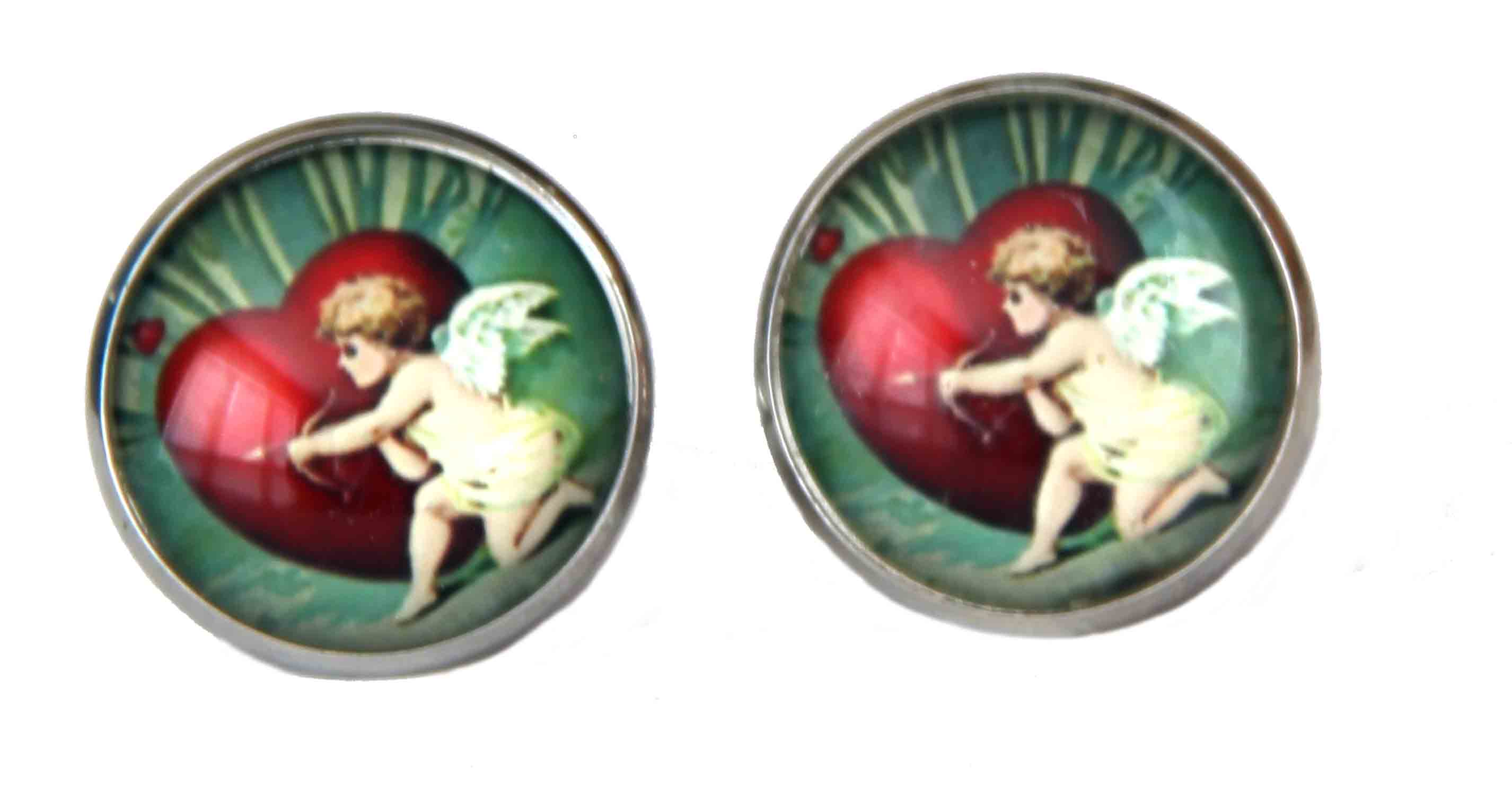 Gascoigne Cupid Heart Cufflinks Love Valentine Men's