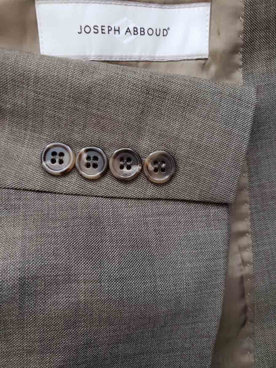 Joseph Abboud Horn Suit Buttons Brown Cream Tan T8M Men's