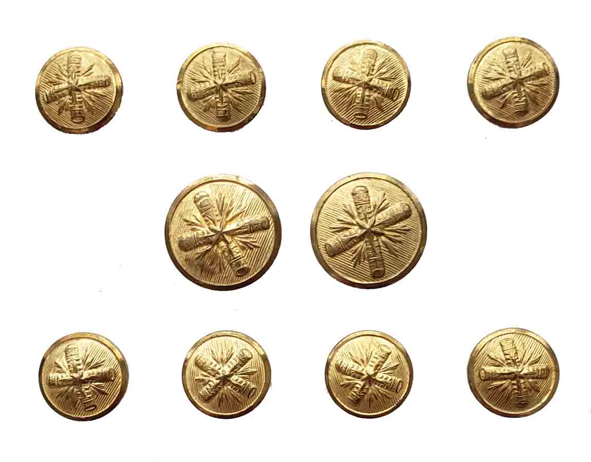 Vintage Palm Beach Blazer Buttons Set Gold Brass Shank Starburst Pattern F6B Men's