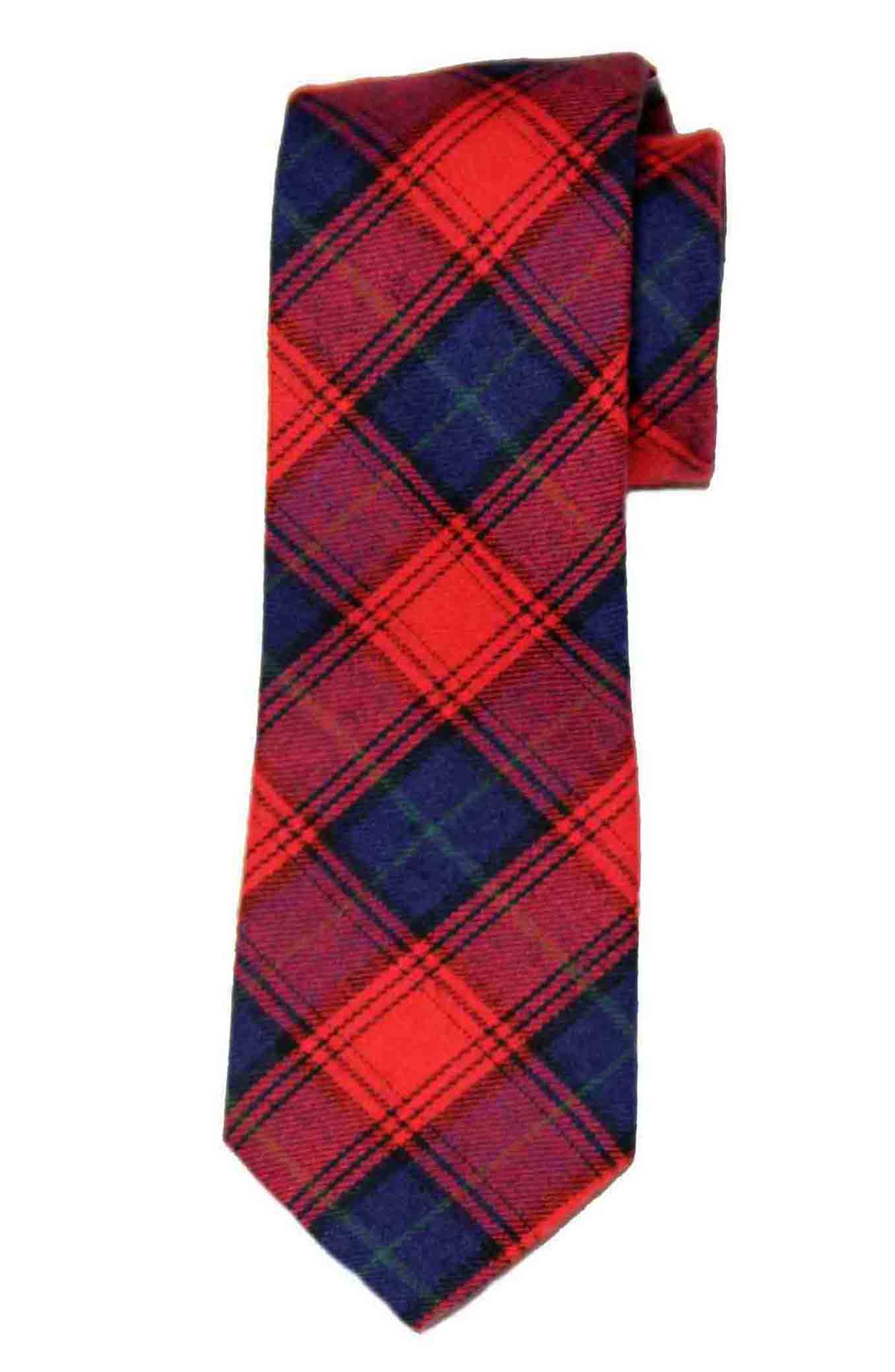 Nautica Tartan Plaid Cotton Tie Red Navy Blue Green Black Men's
