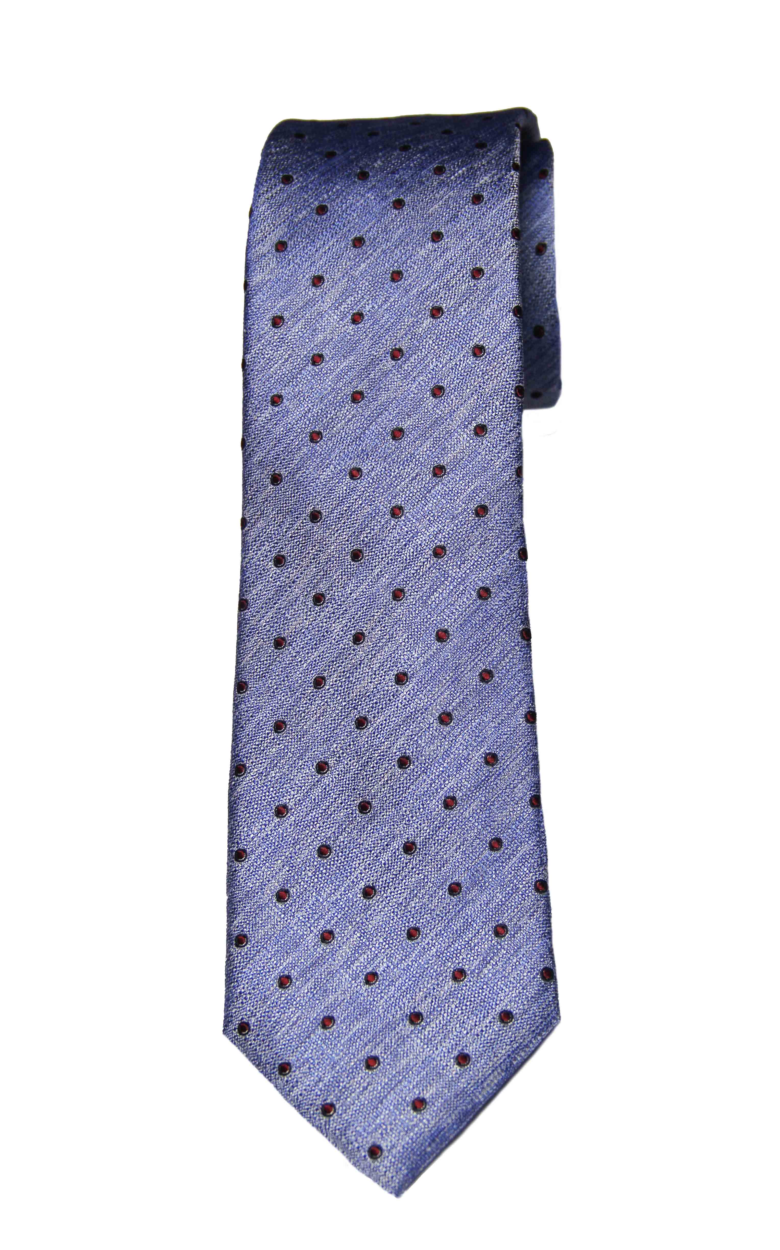 Ted Baker London Mulberry Silk Tie Blue Red Polka Dot Bogart Men's