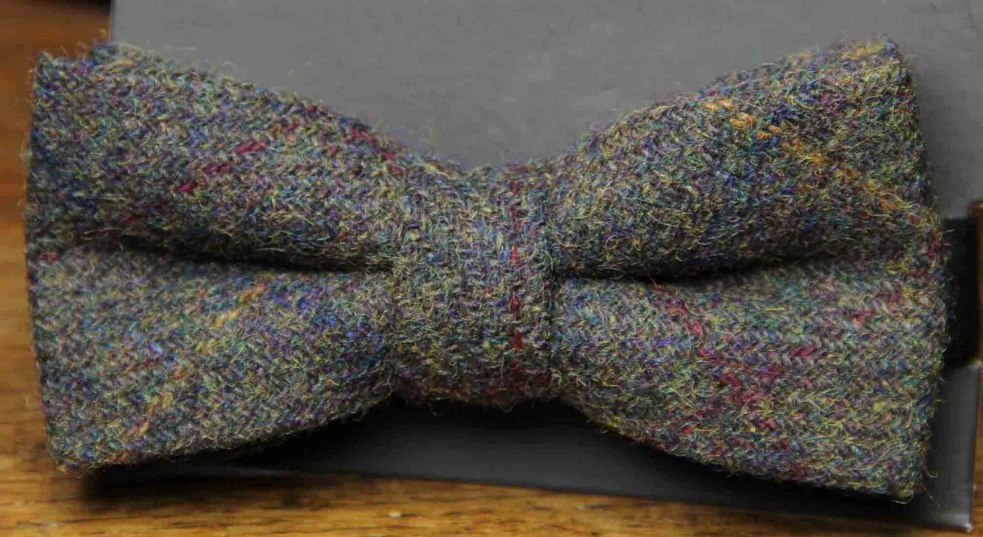 Men's Wool Tweed Bow Tie Olive Green Men's OS
