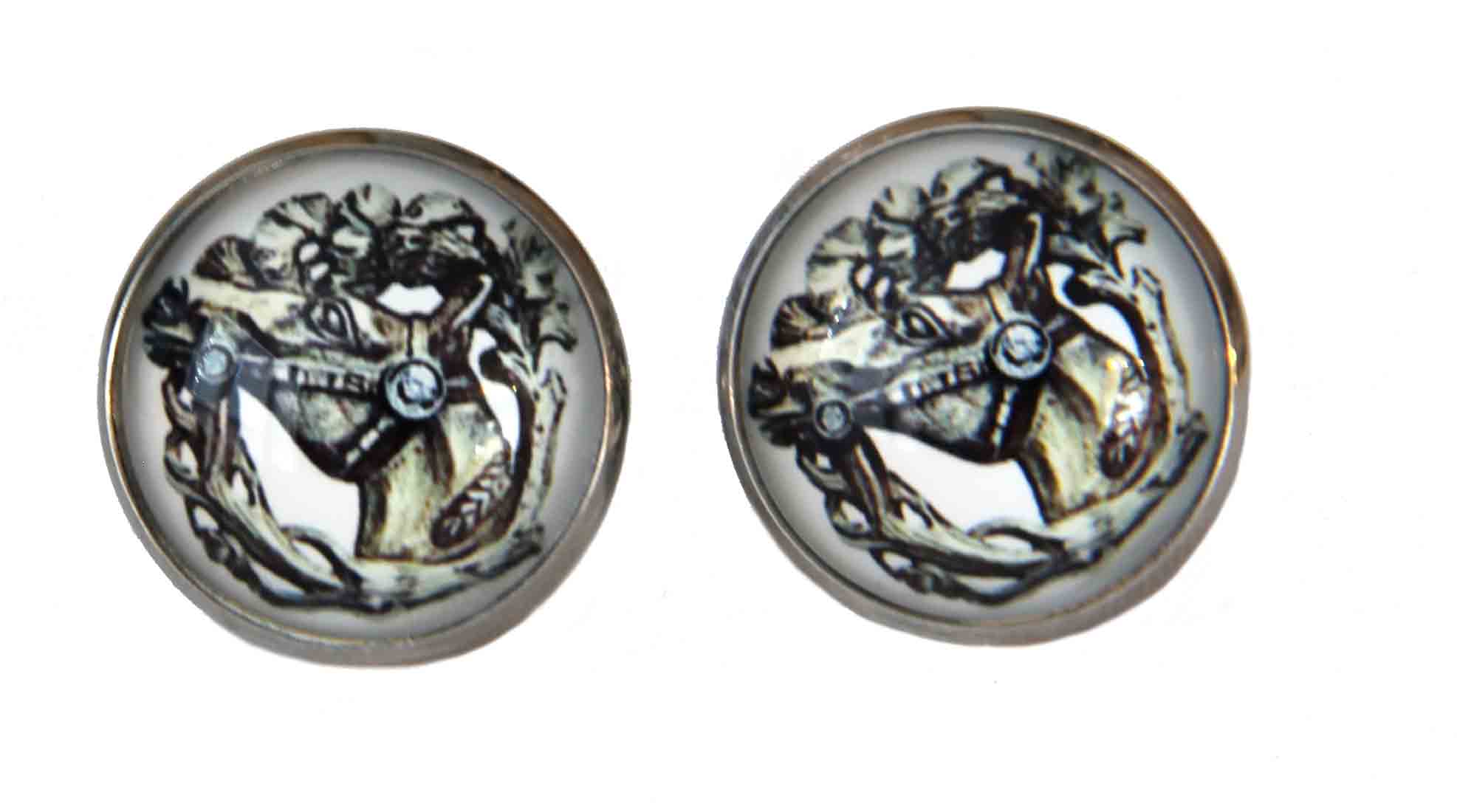 Gascoigne  Cufflinks Equestrian Horse Head Men's