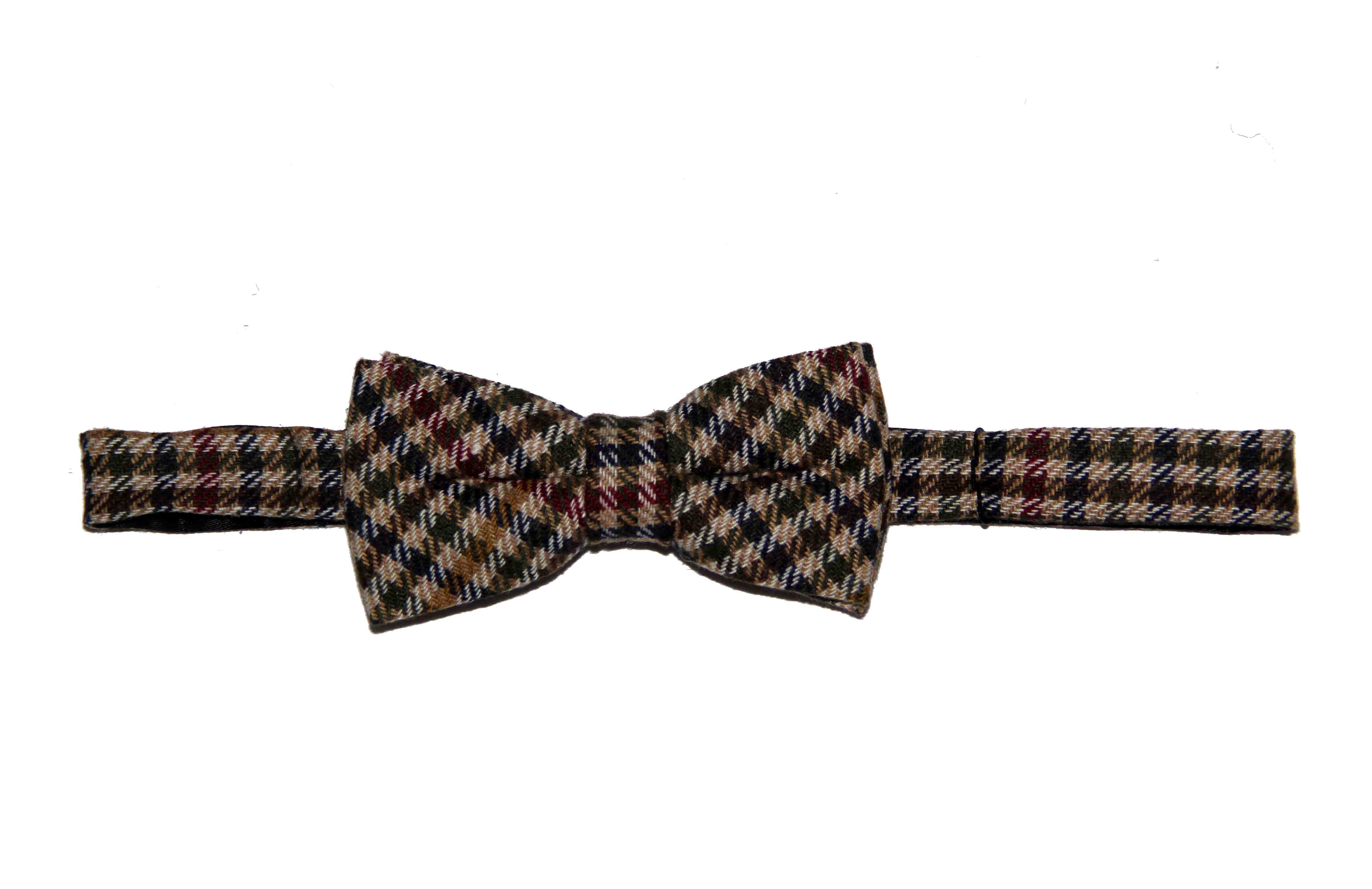 Gascoigne Bow Tie Wool Checkered Pre-Tied Men's OS