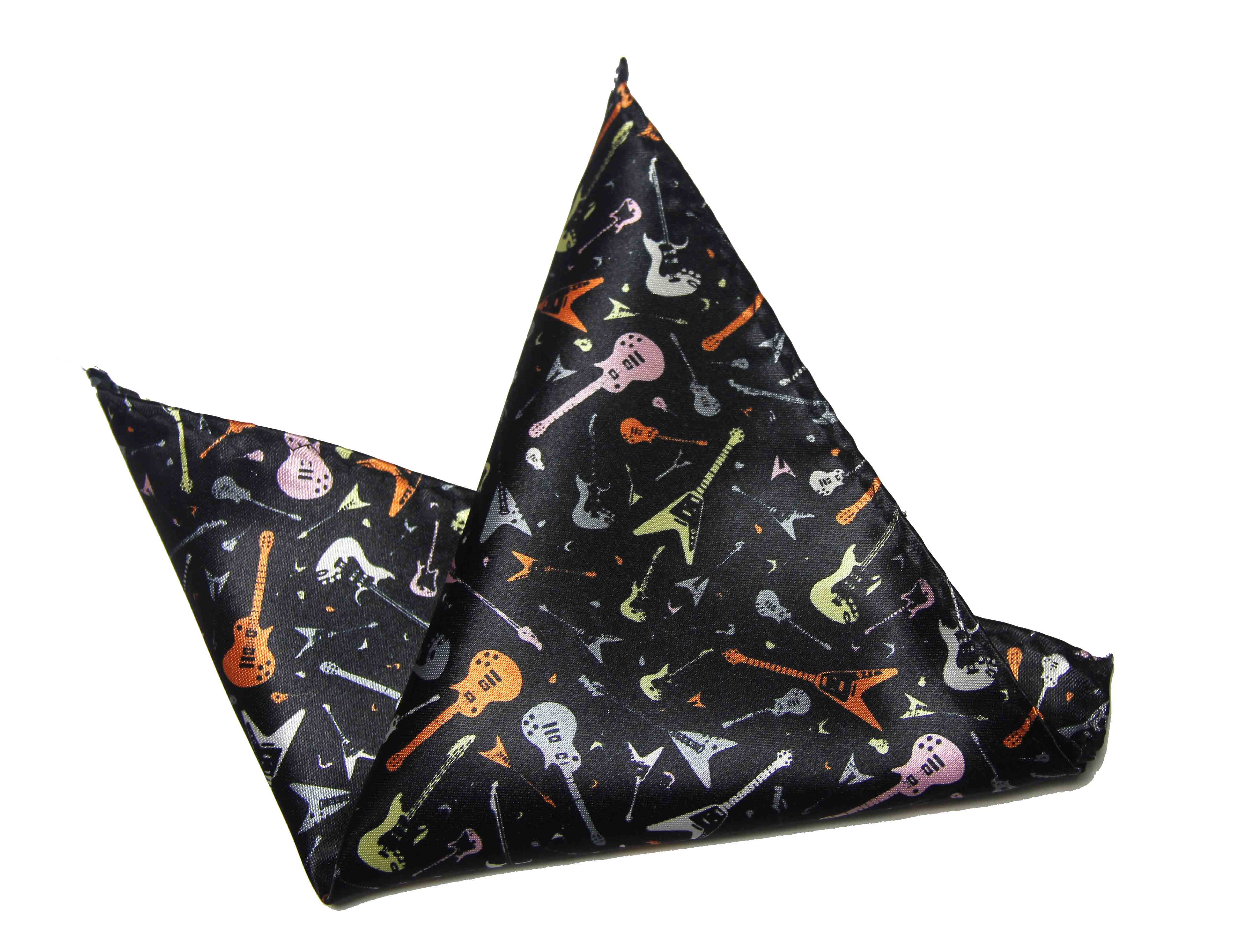 Gascoigne Guitars Music Pocket Square Multicolor Polyester Men's