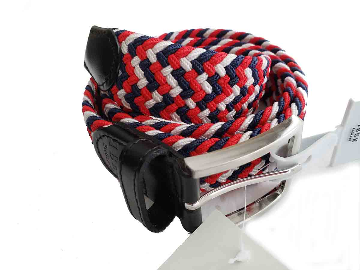 IBEX of England Braided Fabric and Leather Men's Size Medium