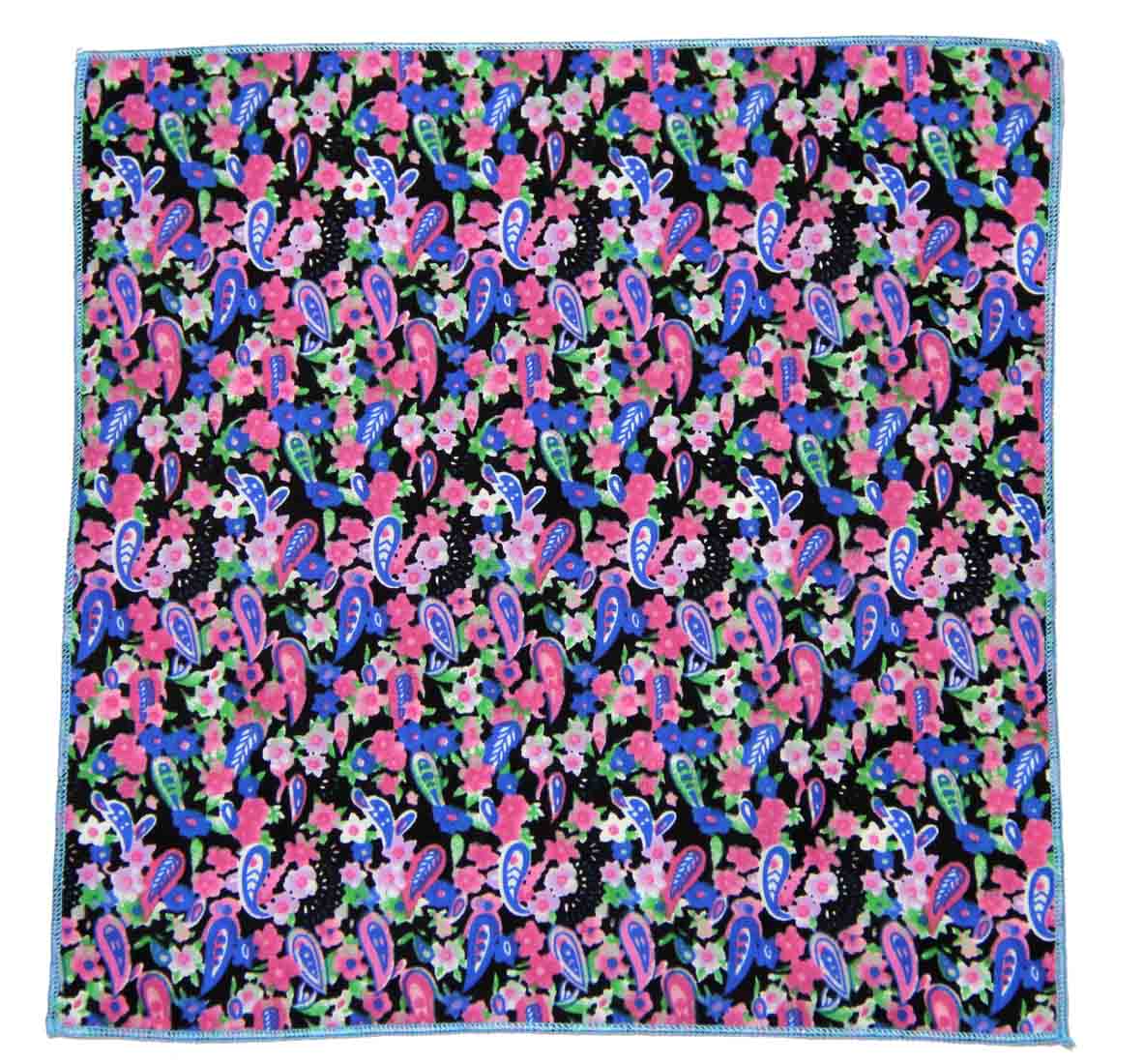 Gascoigne Pocket Square Floral Paisley Men's