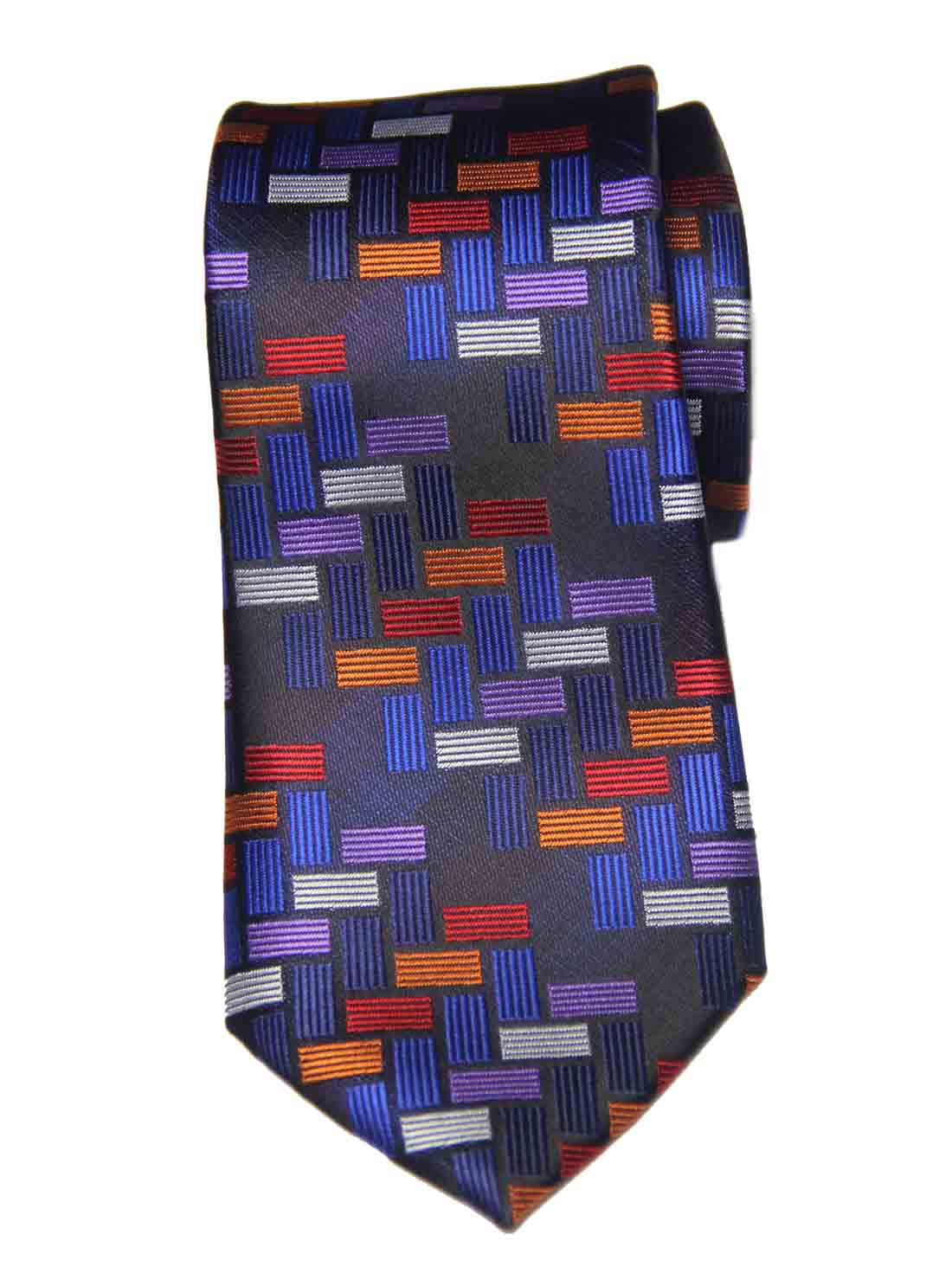 Hi-Tie for Gascoigne Silk Tie Colorful Geometric Pattern Men's