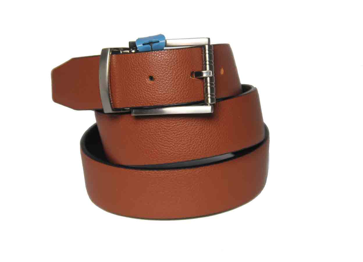 Haines & Bonner London Reversible Dress Belt Leather Cognac to Black Size 34-36
