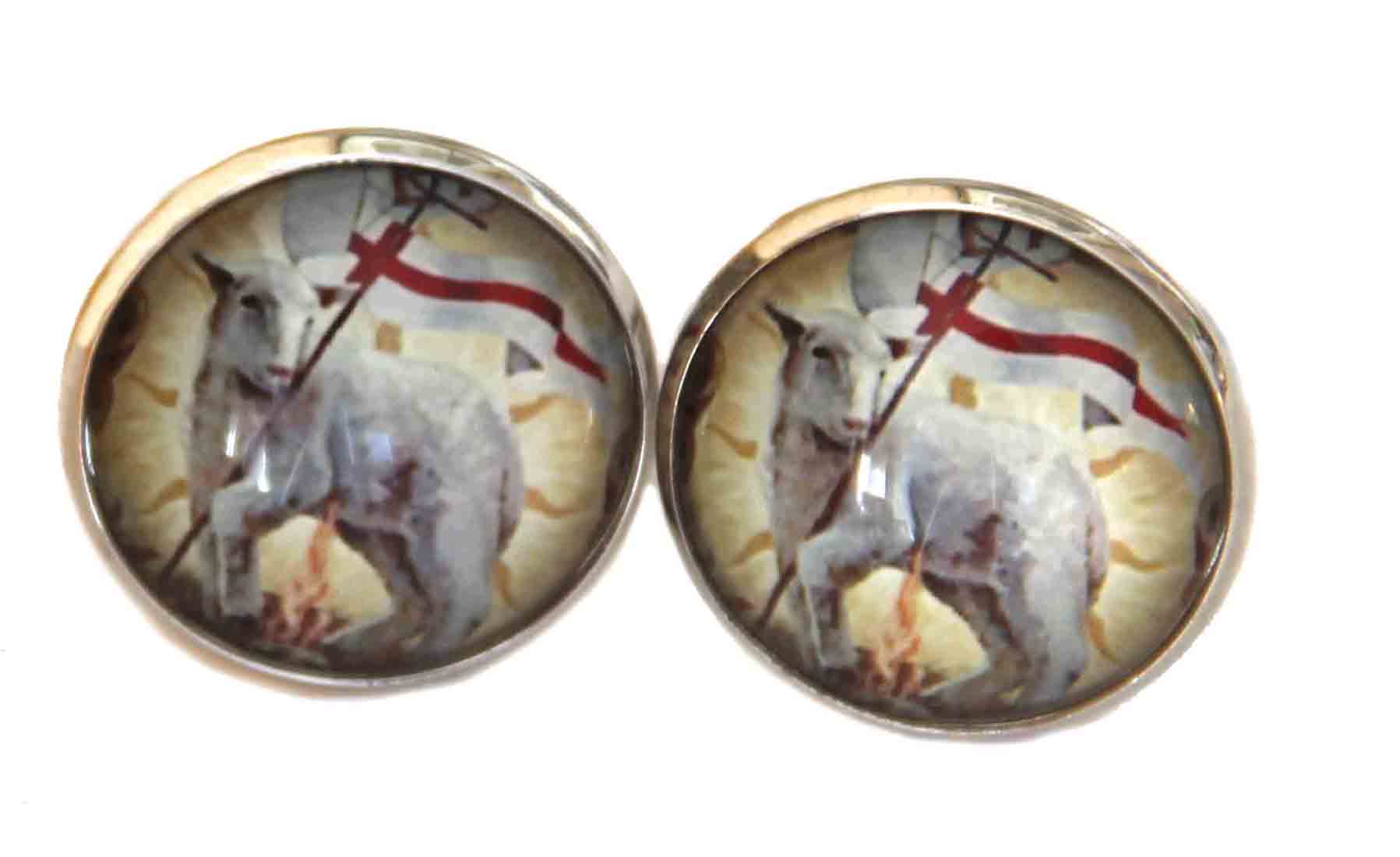 Gascoigne Lamb & Flag Cufflinks Men's