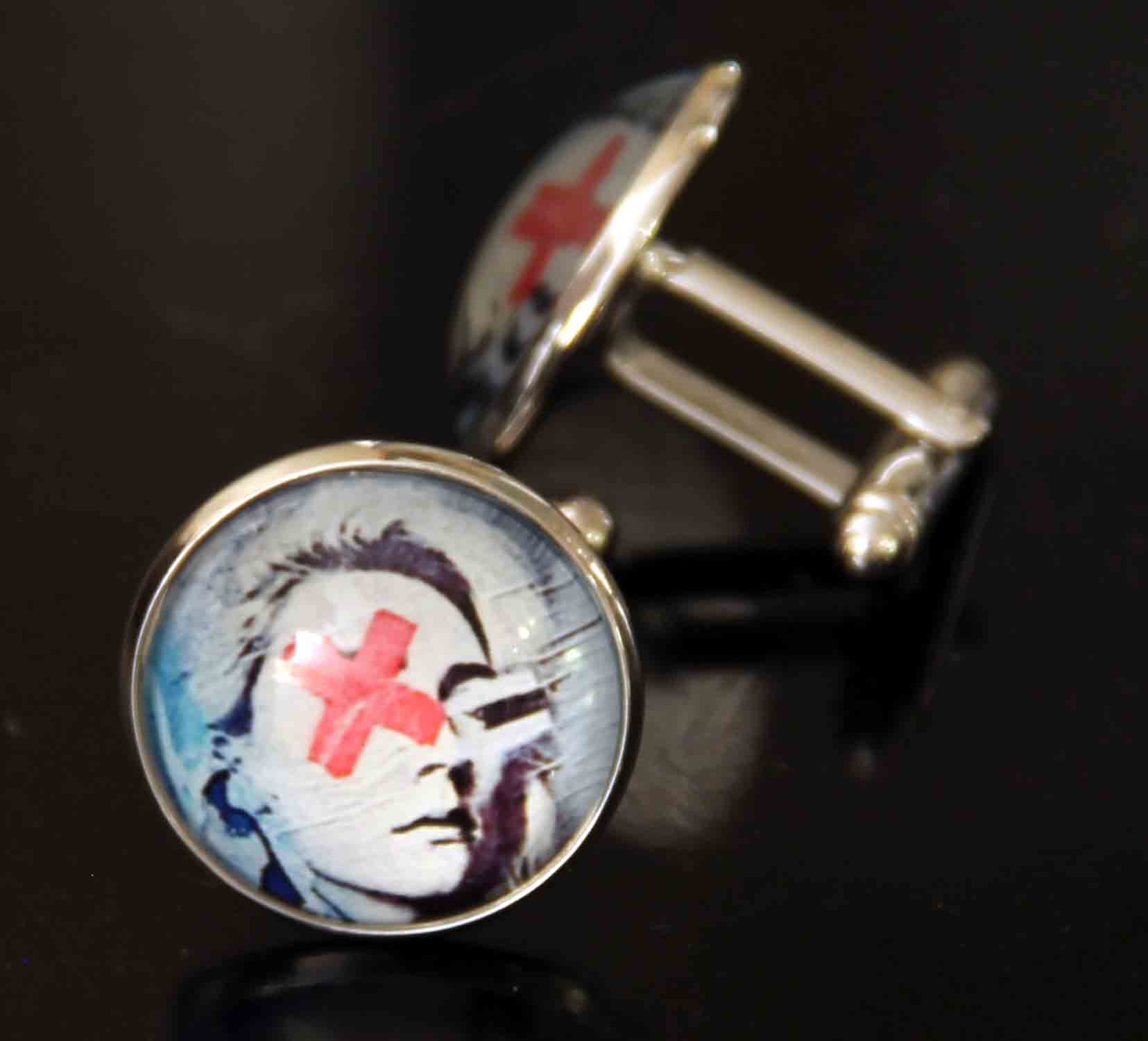Gascoigne Cufflinks London Street Graffiti Punk Goth Men's Gascoigne Cufflinks London Street Graffiti Punk Goth Men's