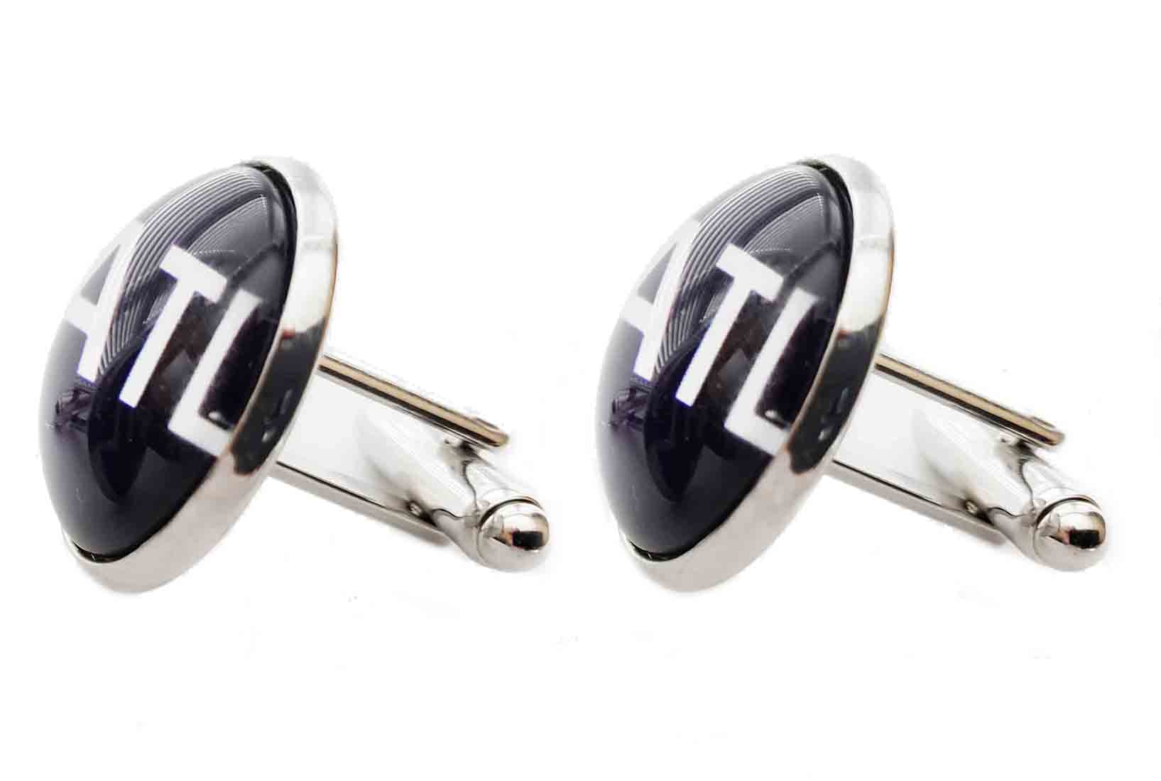 Gascoigne ATL Cufflinks Silver Purple White Atlanta Men's