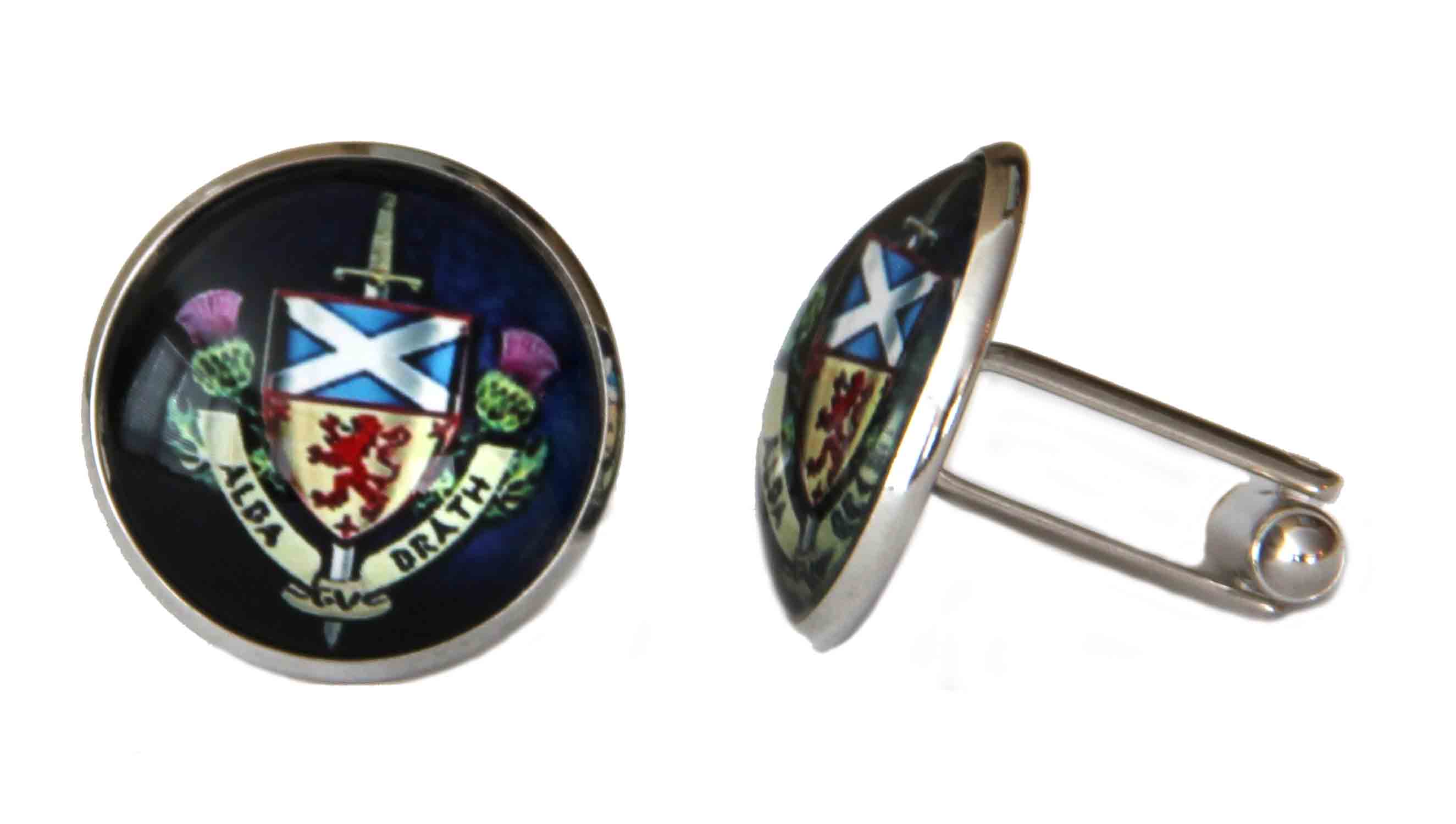 Gascoigne Scotland Forever Cufflinks Alba Brath Men's