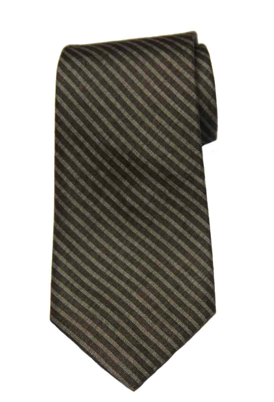 Brooks Brothers Brown Striped Tie Silk Men's