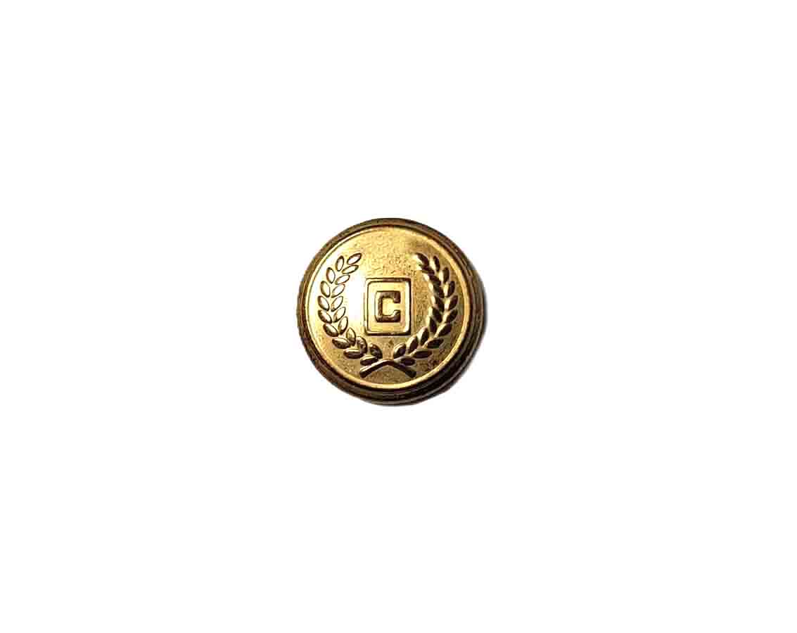 Chaps Gold Brass Blazer SLEEVE Replacement Button C Monogram S2J Men's