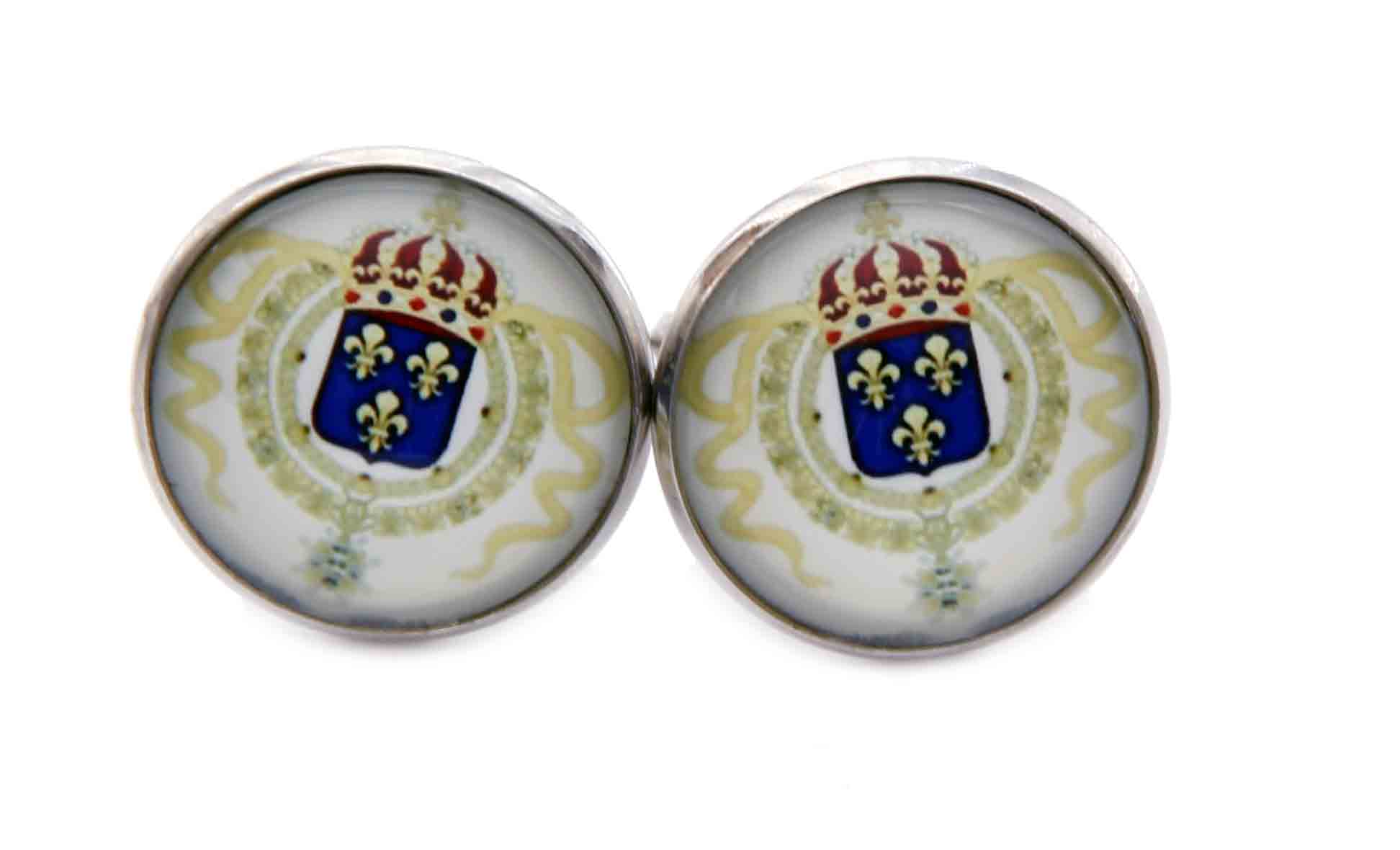 Gascoigne Cufflinks New France Fleur de Lis Cufflinks Men's