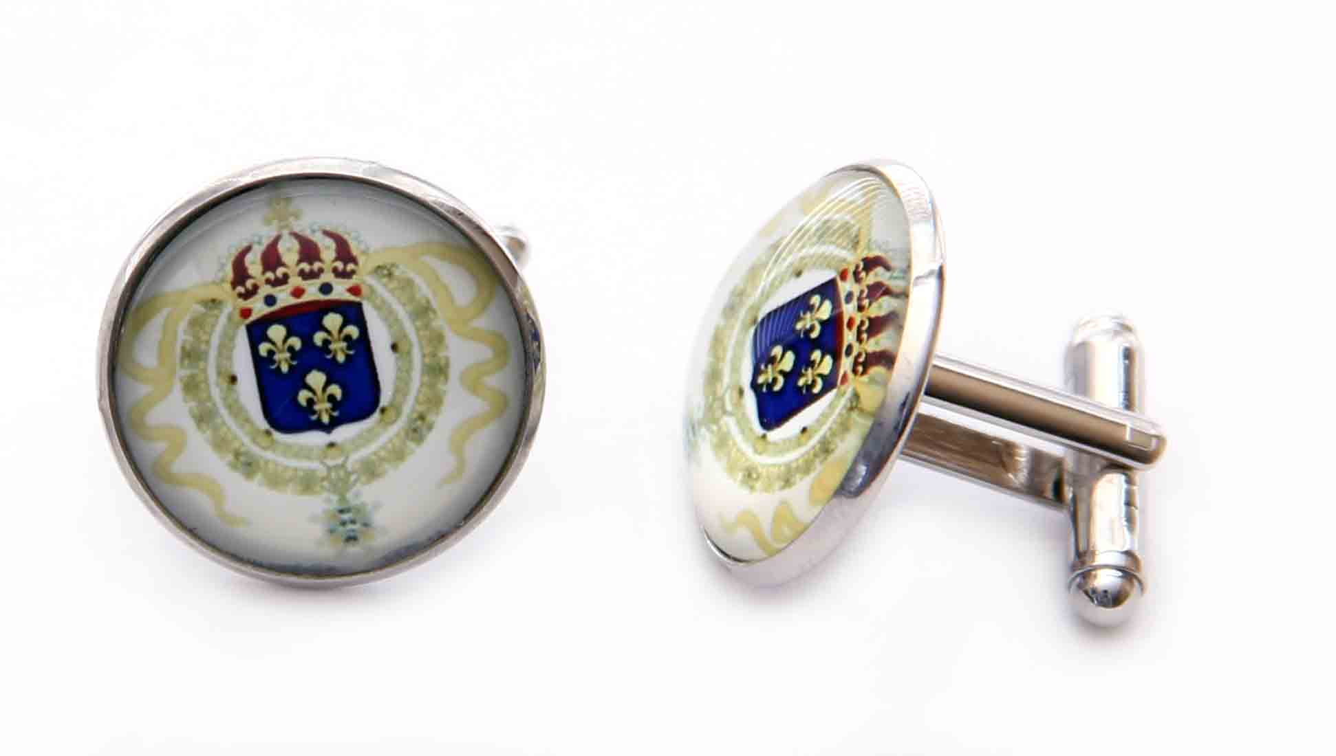 Gascoigne Cufflinks New France Fleur de Lis Cufflinks Men's