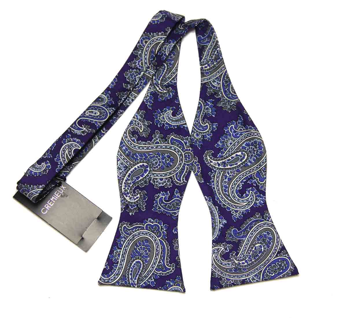 Daniel Cremieux  Bow Tie Silk Purple Paisley Men's OS