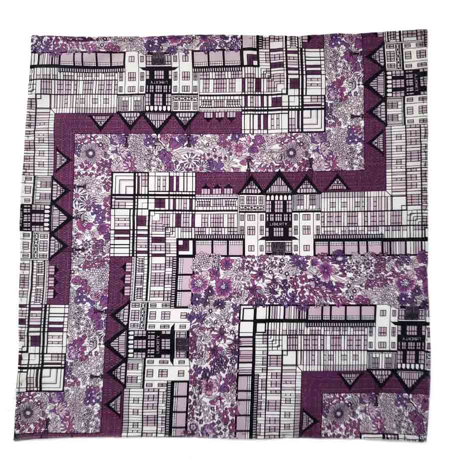Hand Stitched Tana Lawn Cotton Tudor Belle Fabric Pocket Square Men's