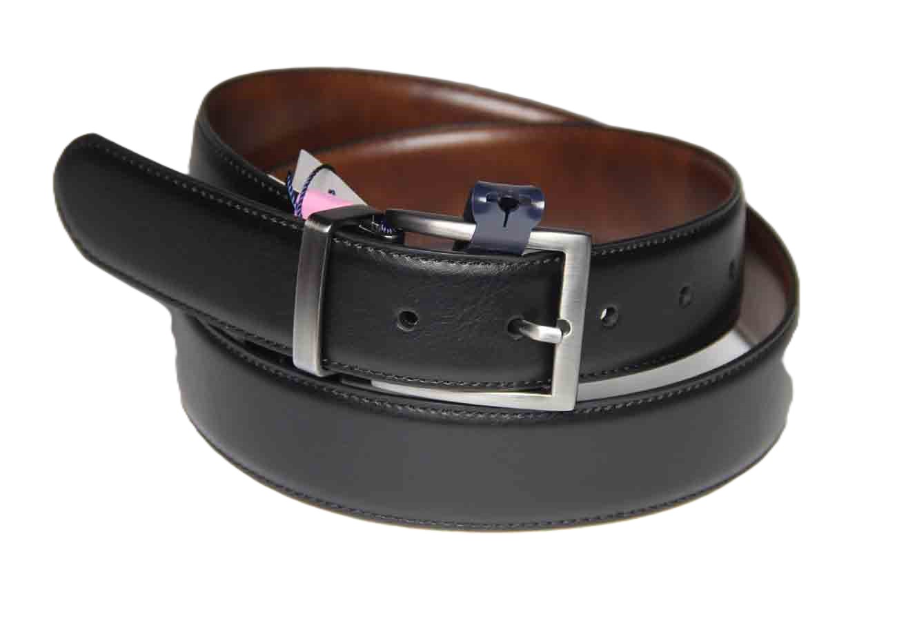 Oliver Windsor London Reversible Belt Black to Brown Leather Men's Size Medium or 33-34
