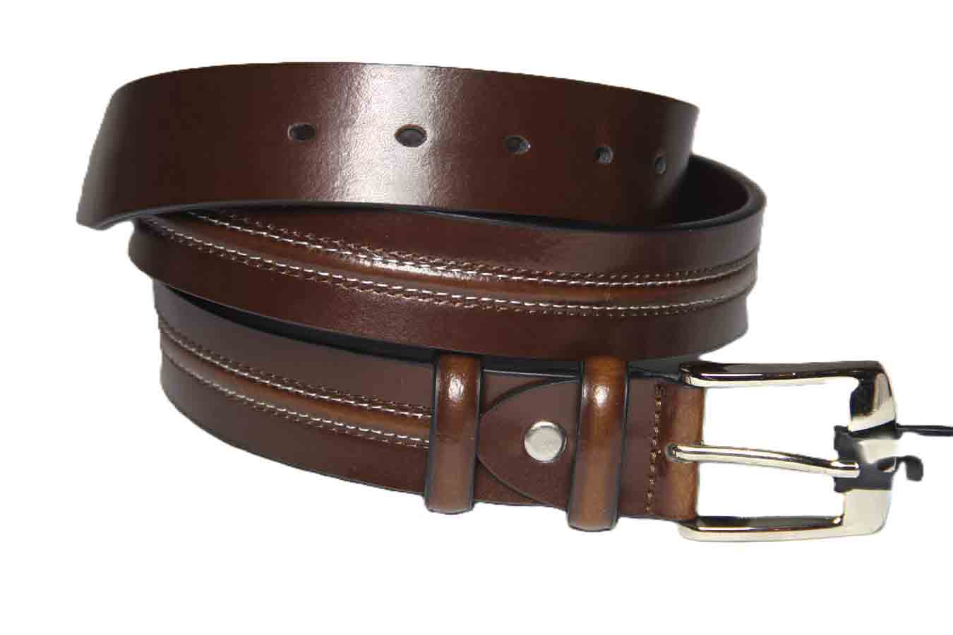 Paul Costelloe London Brown Leather Belt Men's Size 38