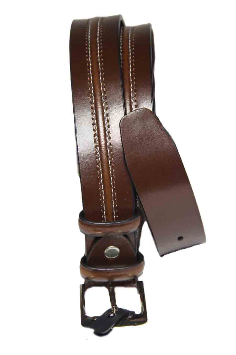 Paul Costelloe London Brown Leather Belt Men's Size 38