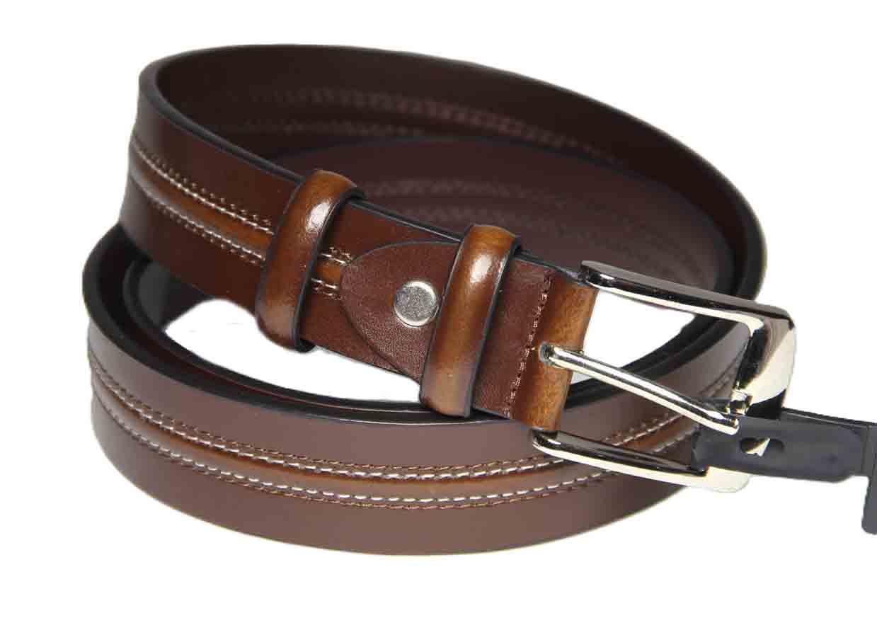 Paul Costelloe London Brown Leather Belt Men's Size 38