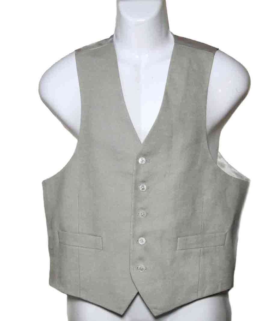 Lauren Ralph Lauren Linen Vest Size Tan Men's Size 42 Short