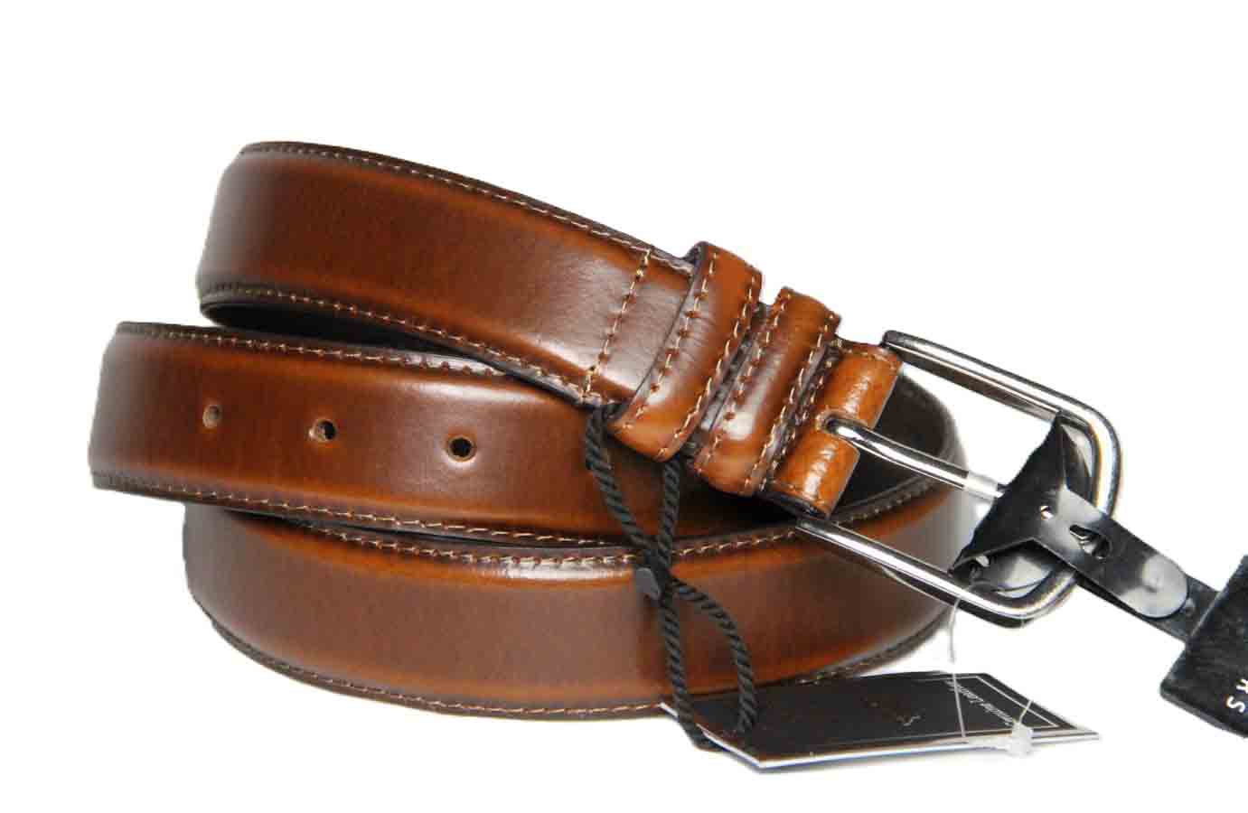 Tanners England Leather Dress Belt Brown Tan Men's Size Large or 38