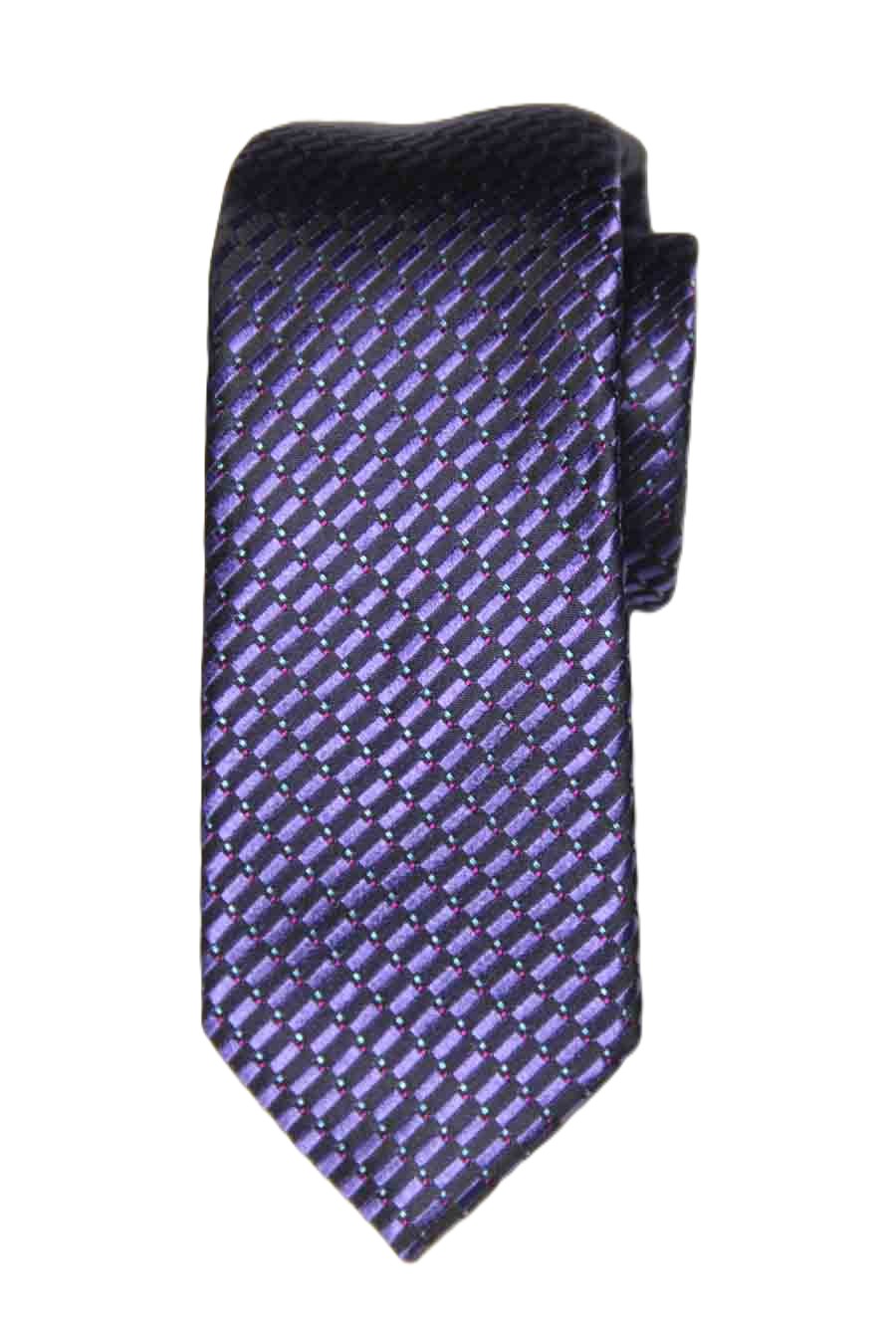 Ted Baker London Tie Silk Blend Purple Black Red Green Geometric Men's
